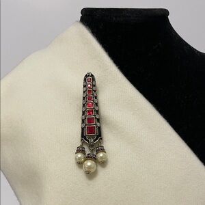 Heidi Daus “Deco Flair” Brooch